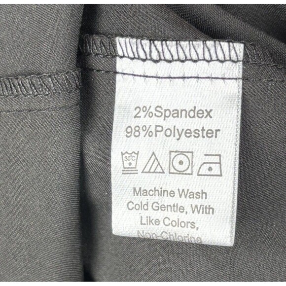 ZEROYAA Men's Metallic On Black Printed XL LongSleeve Button Dress Shirt Rainbow - Picture 5 of 10